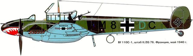 MESSERSCHMITT BF 110 C -EDUARD 1/72  2_17_b10