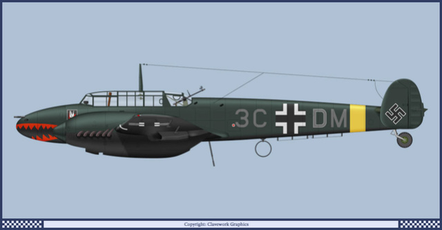 MESSERSCHMITT BF 110 C -EDUARD 1/72  2_55_b10