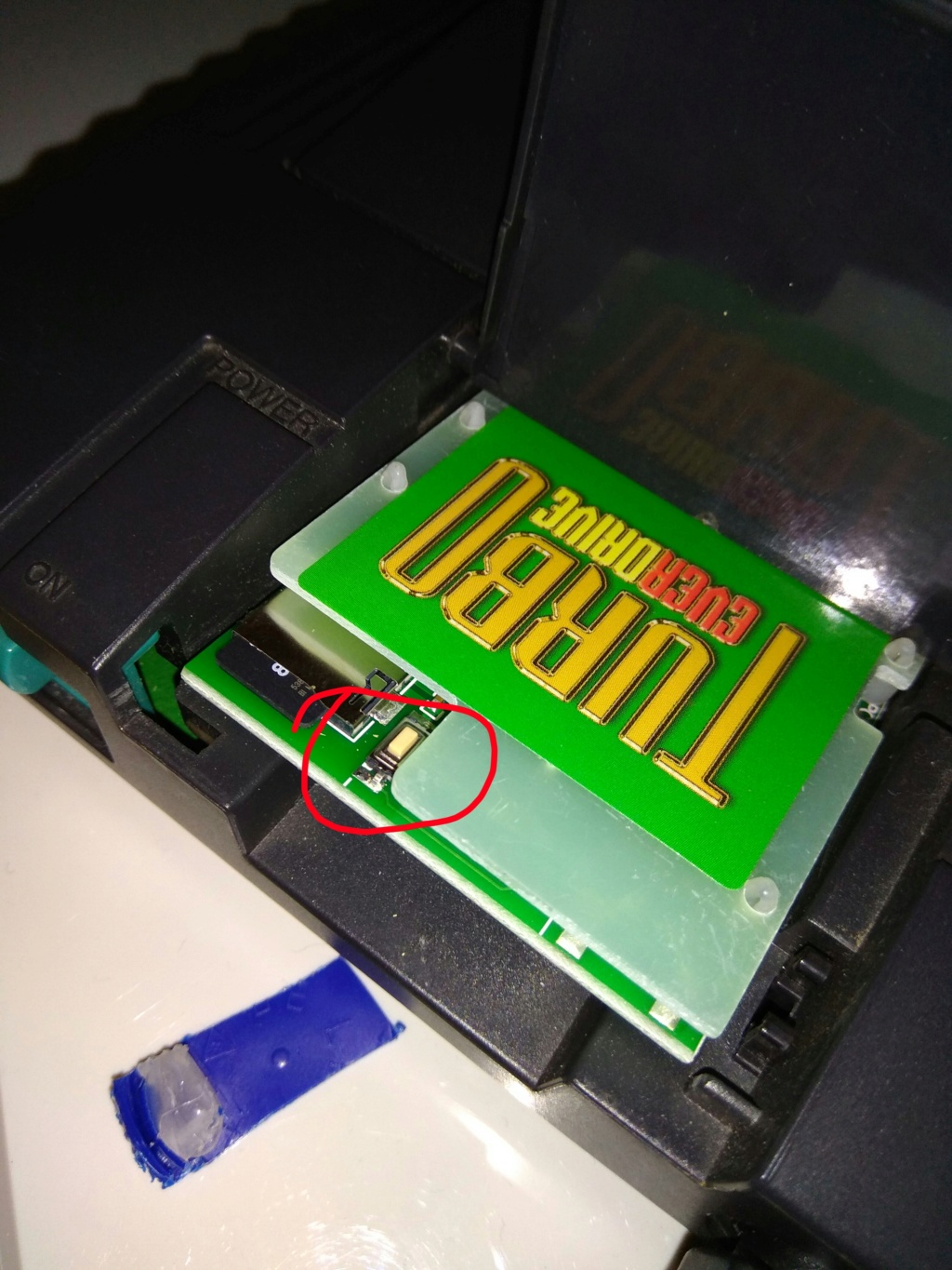 (PCE) DIY - bouton reset everdrive pcengine duo Img_2470