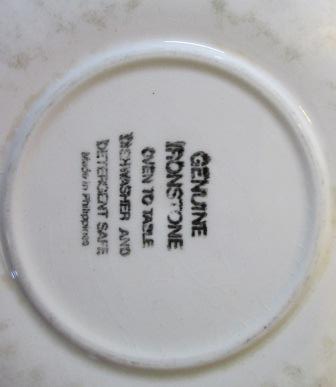 genuine - Philippine Genuine Ironstone saucer Genuin11