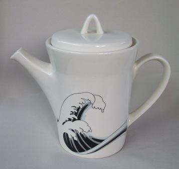 teapot - Last Wave Teapot & Coffee Pot with different decals Wave_310