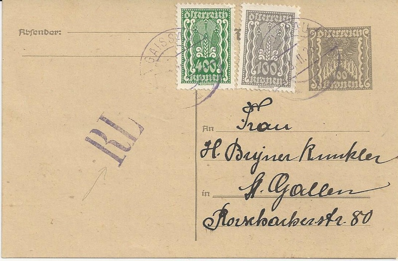 Postkartenserie "Quadratischer Wertstempel - Wertziffer im Dreieck" 1922-24 - Seite 5 Bild59