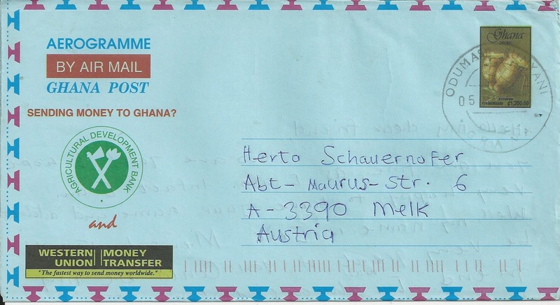 Aerogramme (Luftpostfaltbriefe) aus Afrika - bedarfsgebraucht Bild_249
