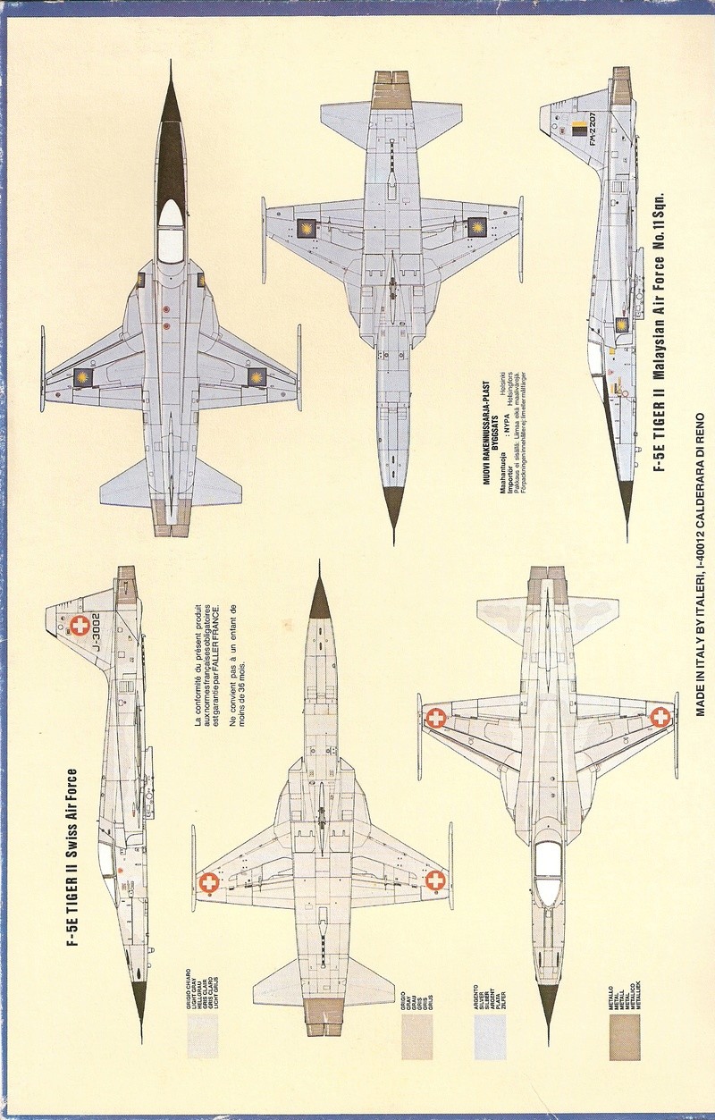 [Comparatif] F-5E tiger II [Hobby Boss/Italeri] Numyri22