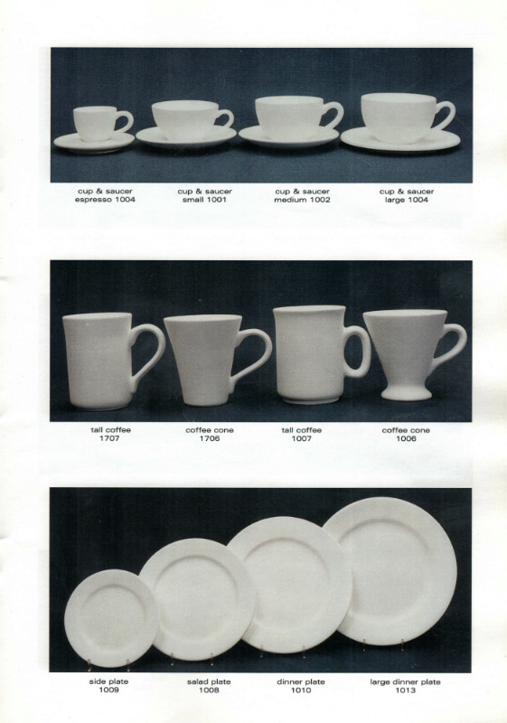 Studio Ceramics Ltd Shape numbers (2001 catalogue)  2001_s10