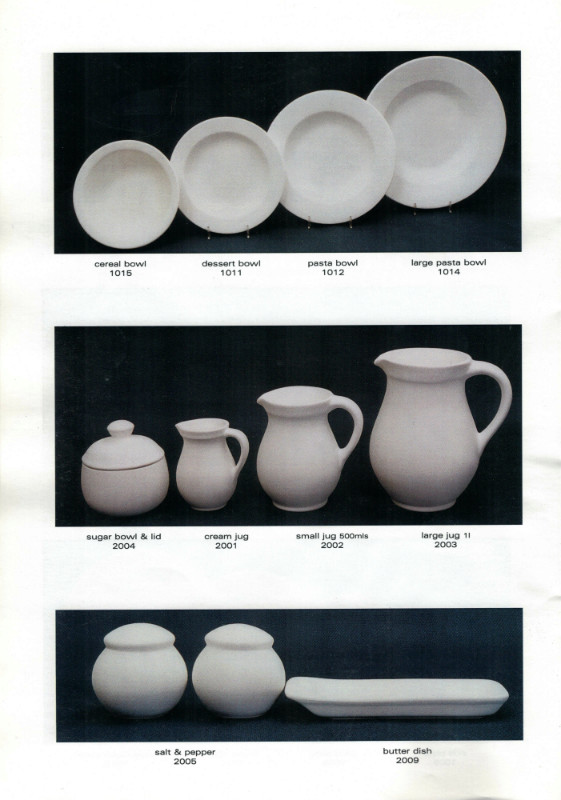 Studio Ceramics Ltd Shape numbers (2001 catalogue)  2001_s11
