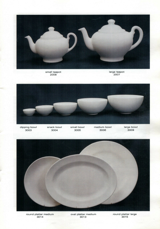 Studio Ceramics Ltd Shape numbers (2001 catalogue)  2001_s14