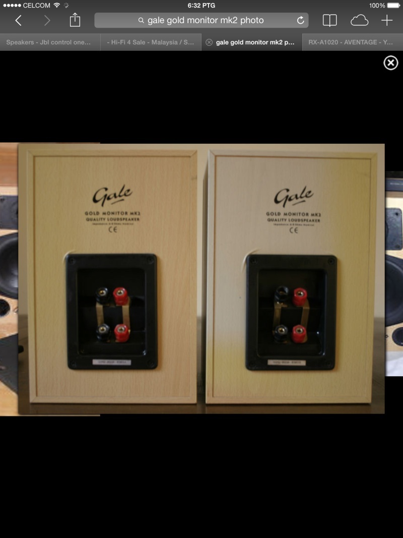 Jbl control one (sold) & Gale Gold Monitor speakers Photo-11