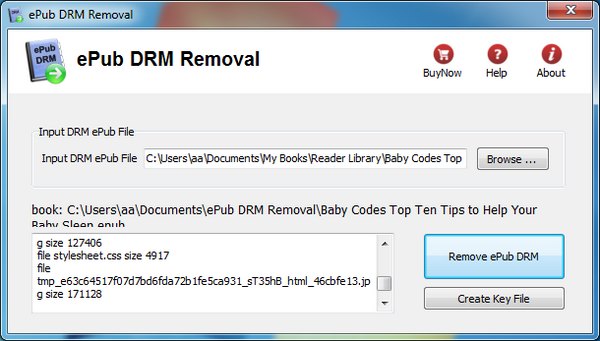 Enlever des DRM / Convertir un ebook Retire10