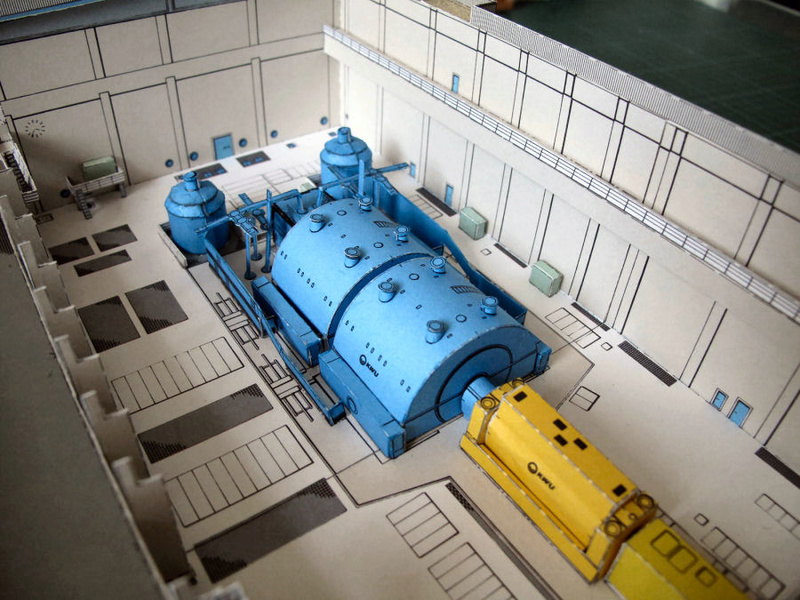 Fertig - Kernkraftwerk Druckwasserreaktor DWR 1300 alter Bogen gebaut von Bertholdneuss Img_9415
