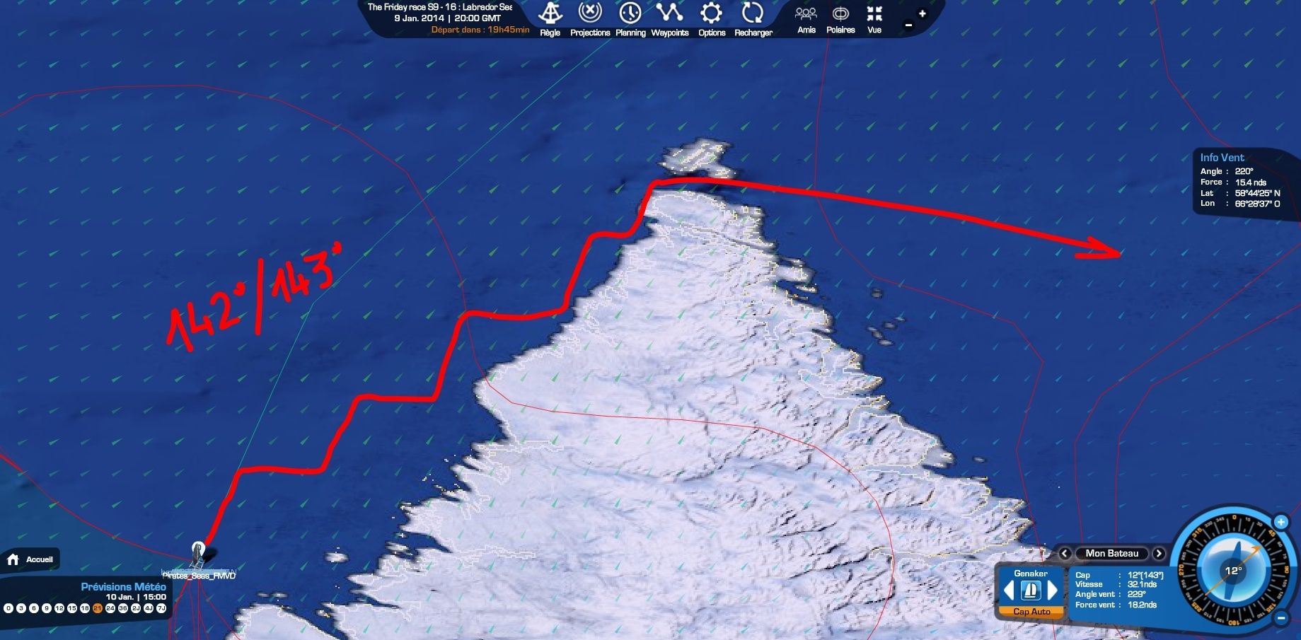 The Friday race S9 - 16 : Labrador Sea (10 Janv, 16:00 GMT) Captur35