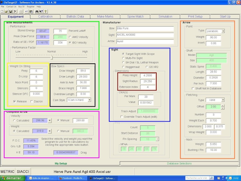 OT2 "pour les nuls", tutoriel du logiciel On Target 2 (SFA) Ot2_eq11