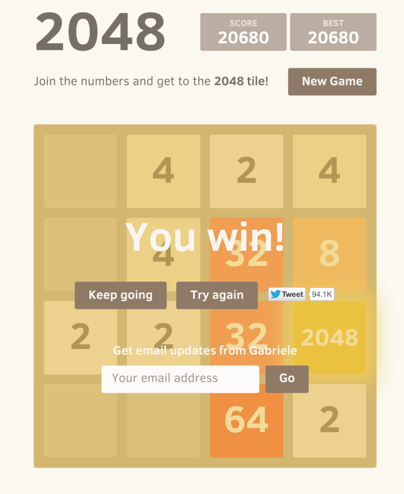 The Game: 2048 Screen12