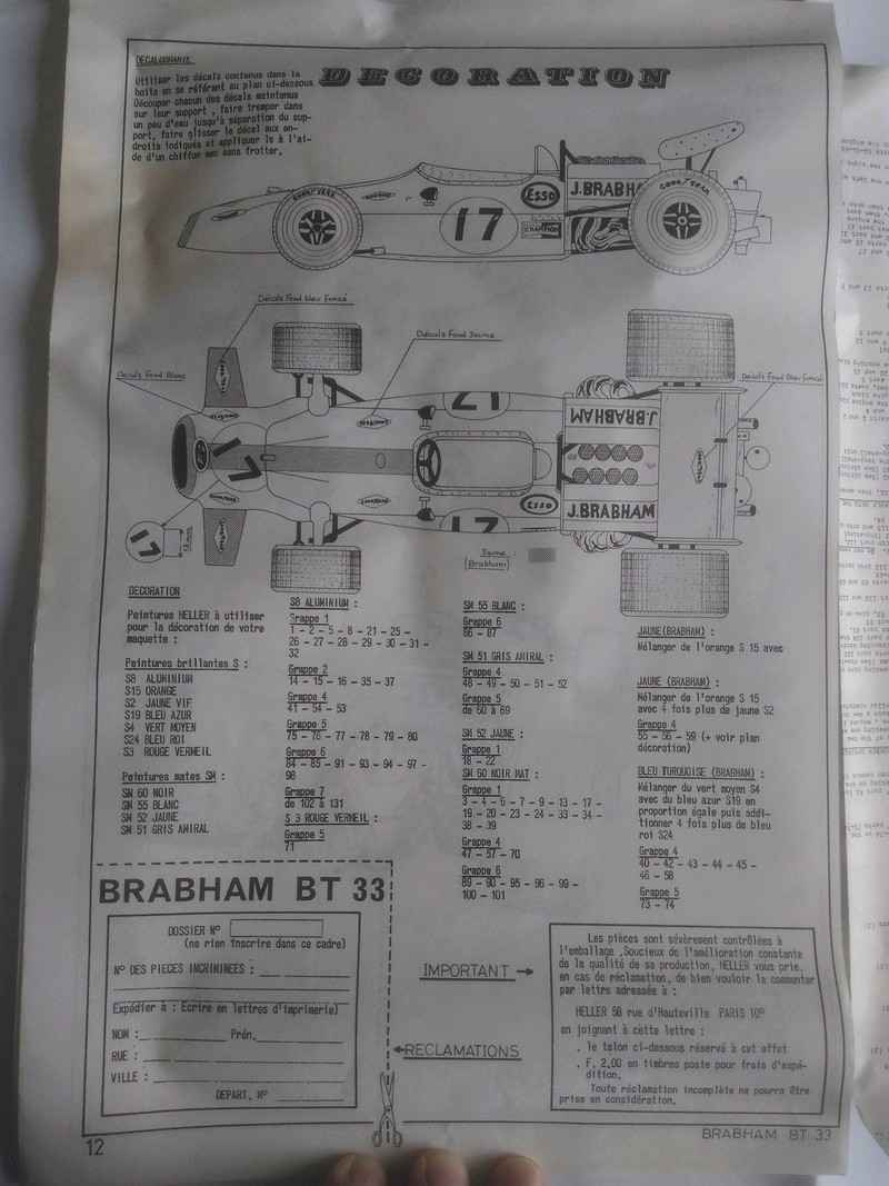 BRABHAM BT 33 BRANDS HATCH Grand prix d ANGLETERRE 1970 1/24ème Réf  L758 (Terminé VMD) Img_2112