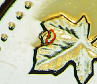 2011 - Éclat de Coin, feuille gauche # 1 (Die Chip Left Leaf) Dscf5510
