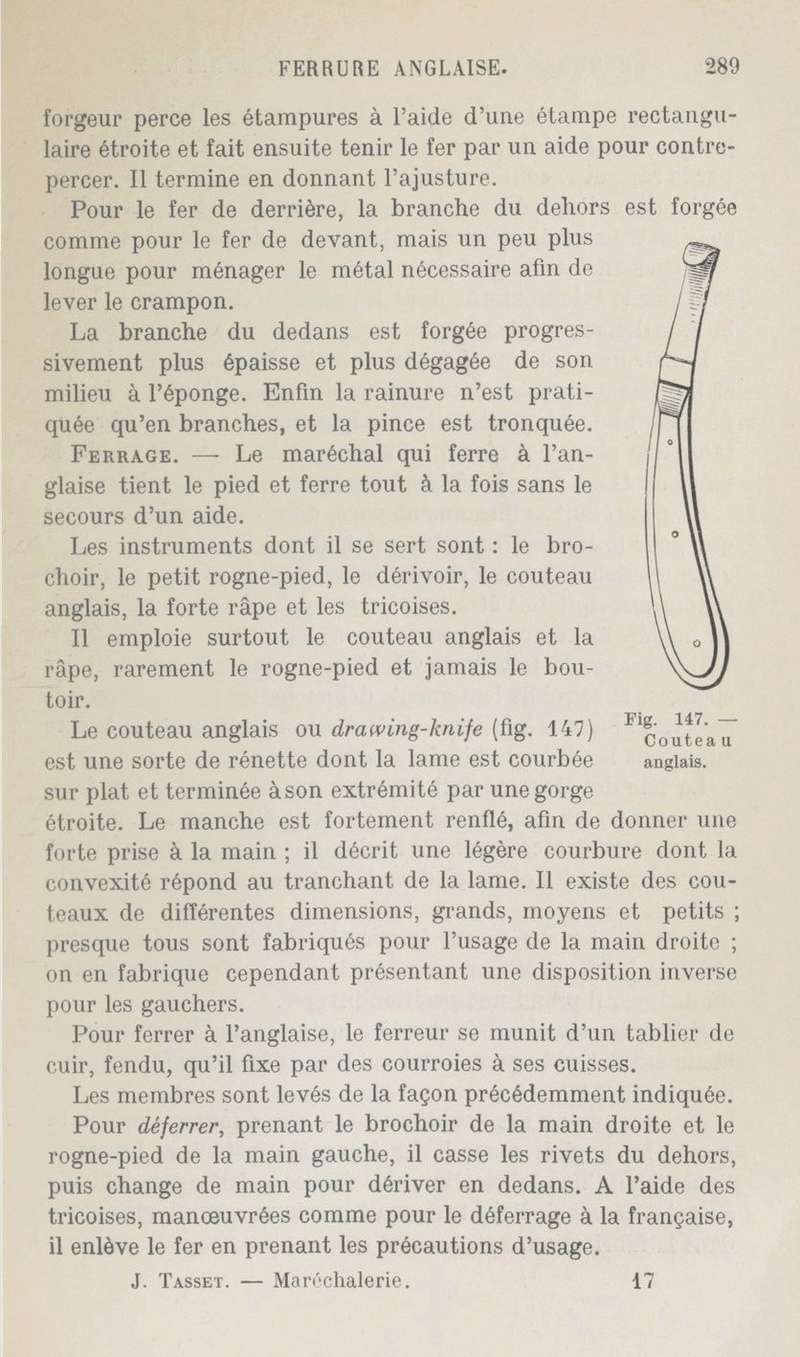 Sacoches et outils des maréchaux ferrants de l'armée (Cavalerie et artillerie)  Coutea13