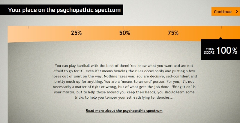 Are you a Psychopath?  1010
