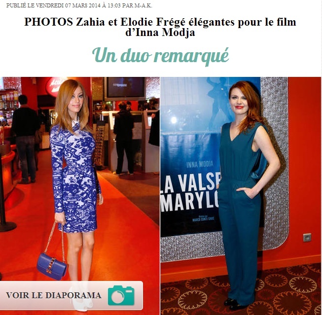 Zahia et Elodie Frégé élégantes pour le film d’Inna Modja (07 mars 2014) Captur70