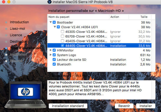 macOS High Sierra et macOS   Sierra HP Probook 4530S, 4440S, 4540S, 6460B, 6570B, 8460P, 8470p, 6470B,2570P, 9470M (UEFI) - Page 6 Captur67
