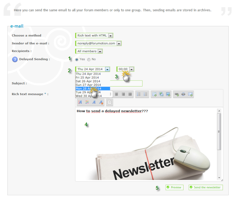 [New option] How to send a delayed newsletter? Tuto_n11