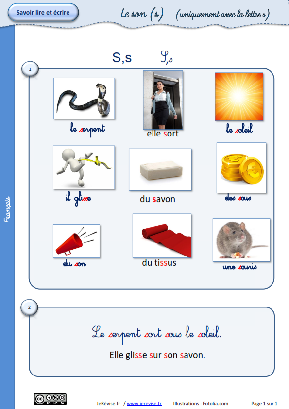 On peut écrire le son :s Son-s-12