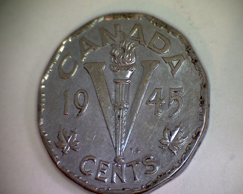 1945 - Coin Détérioré Revers #1 (Rev. Die Deterioration #1) 1945_a16