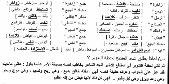 جدول مذاكرة اللغة العربية 3 ثانوى لاخر اسبوع شامل المنهج بالكامل 00112