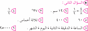 امتحان الرياضيات ثالث ابتدائي الترم الثاني 2017 بالاجابات النموذجية