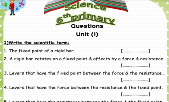  مراجعة ليلة امتحان Science س و ج للصف السادس الابتدائي لغات ترم ثاني 2018 8814