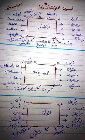 بالصور شبكة مفردات نشيد الفراشات الصف الثالث الابتدائى الترم الثانى أ سمية مصطفى
