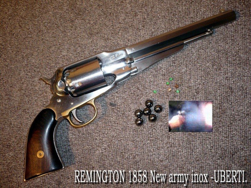 Présentation REMINGTON 1858 cal.44 New Army version inox Reming10