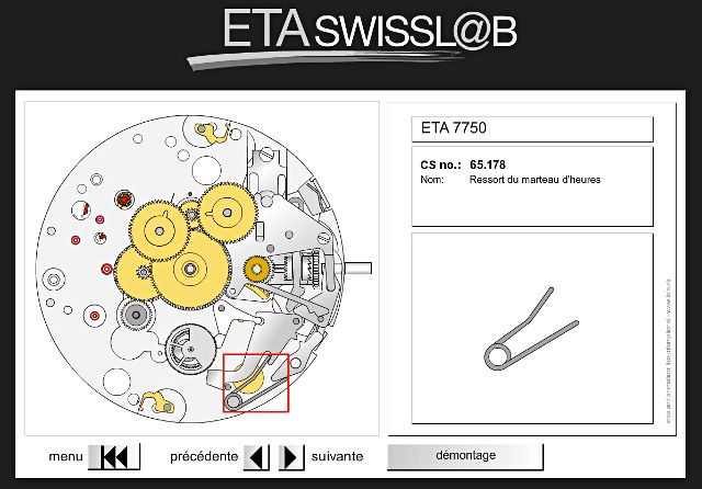Démontez votre mouvement "ETA" en ligne... 7750_s11