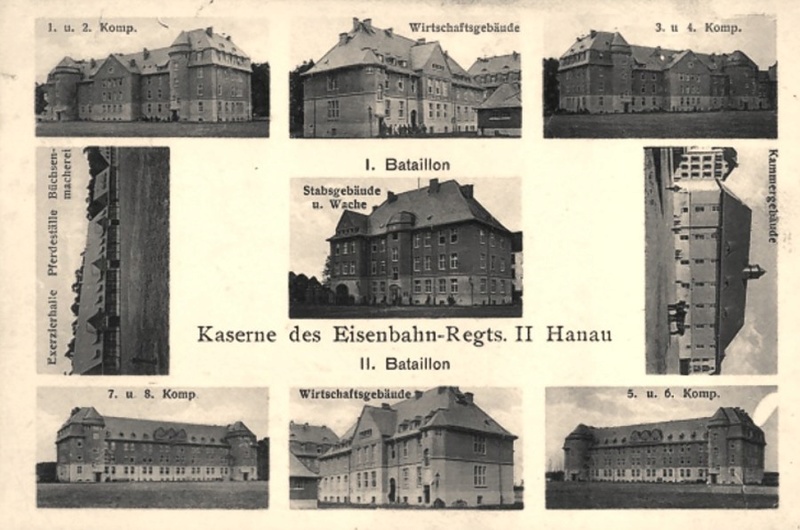 Spurensuche: heute die Eisenbahnregimenter II und III und der Eisenbahn Neben Ersatzpark in Hanau  13166310