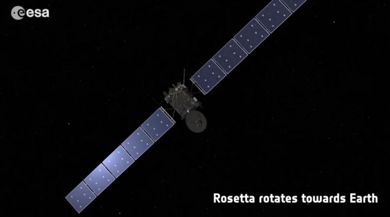 Rosetta : réveil et approche de 67P/Churyumov-Gerasimenko Scree158