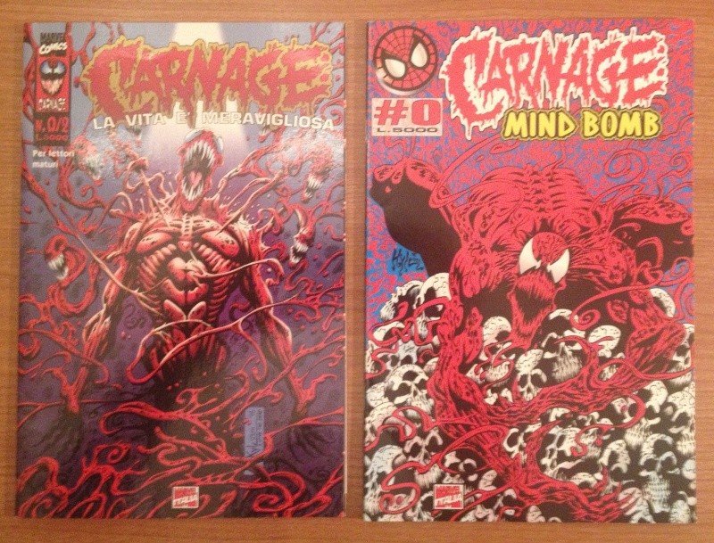 Fumetti rari CARNAGE #0 e N.0/2 (Mind Bomb + La vita è meravigliosa) _5711