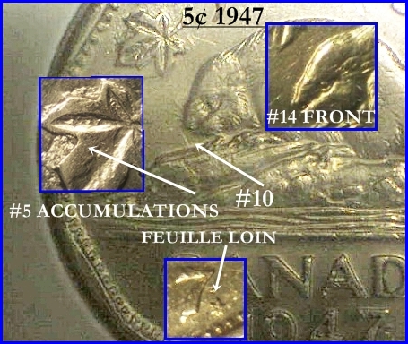 1947 - ML, Coin Entrechoqué avec Coin Décalé & Accumulation au Revers 1-910