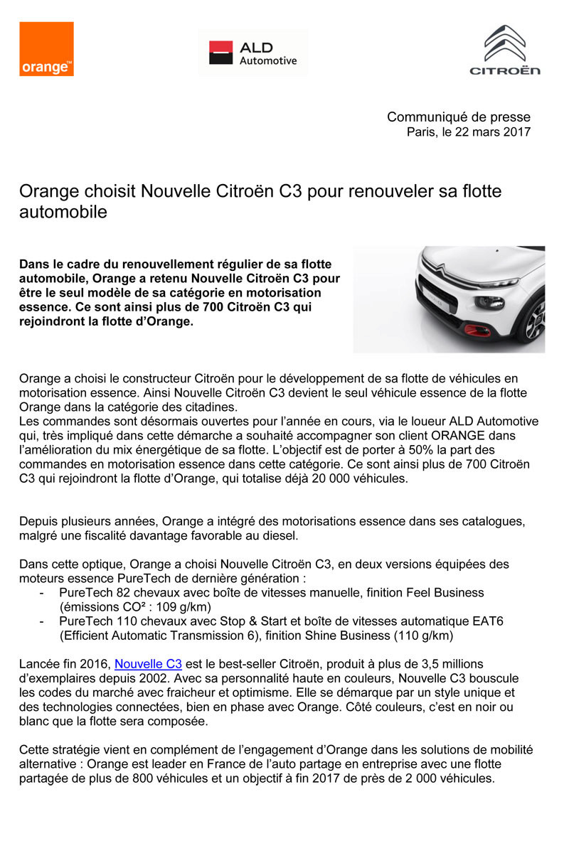 2016 - [SUJET OFFICIEL] Citroën C3 III [B618] - Page 3 Cp_ora10