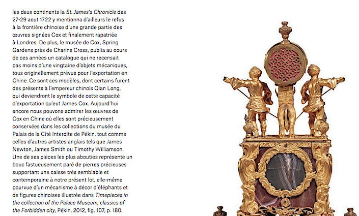 Pendules, automates, coffrets et autres objets précieux de l'horloger joailler James Cox (1723-1800) Captur47
