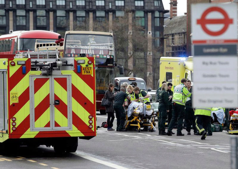 Westminster attack à Londres Lon0110