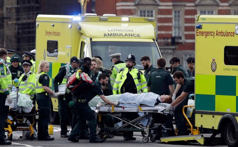Westminster attack à Londres Lon0210