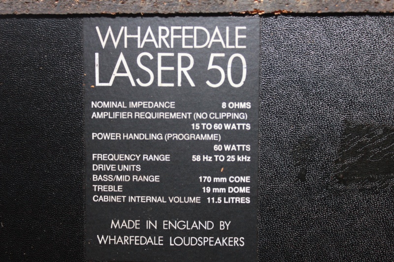 Wharfedale laser 50 Vintage speaker (USED) Img_2545
