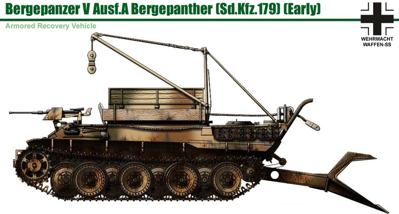 Bergepanzer V ausf.A (Sd.Kfz. 179) BergePanther Early (Vincent Bourguignon) 1233