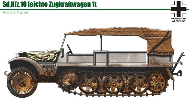 Sd.Kfz. 10 leichte Zugkraftwagen 1t (Vincent Bourguiignon). 4516