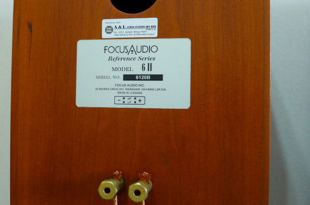 Focus Audio FR6 MK II Speakers (Used) SOLD P1130414