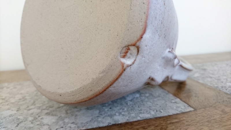 Pottery Carafe or Jug - Impressed mark - pinched handle.  Dsc_0016