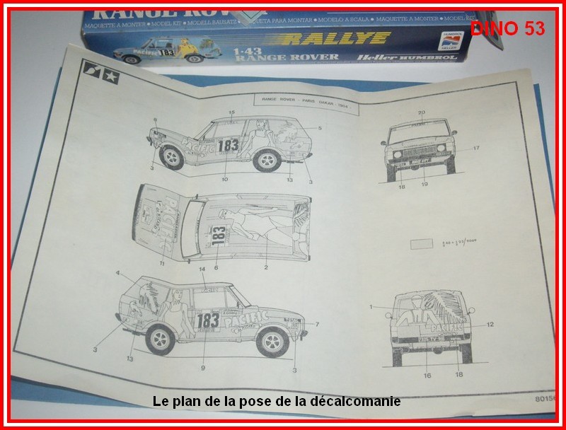 RANGE ROVER  Rallye PARIS-DAKAR de 1984 Réf 80156 Range813