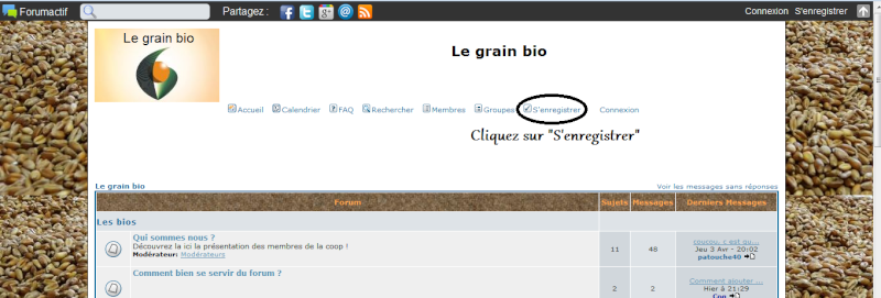 Comment créer son compte sur le forum ? Login110