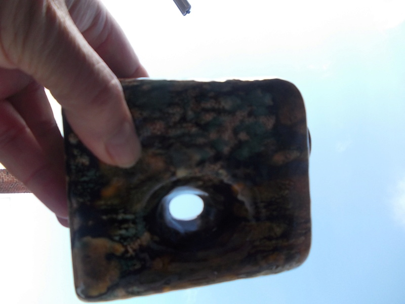 solid terracotta with drip glaze Dscn0128