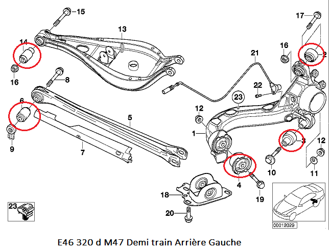 tuto - [ bmw E46 320d M47 an 1999 ] Remplacement silentbloc bras ar (TUTO) 33_dem10