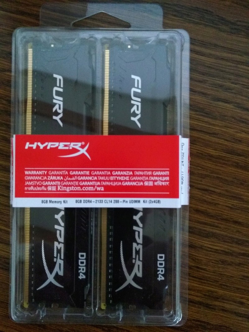 [vds]memoire 2x4 Go DDR4 hyperX Fury Img_2052